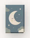 Lua e estrelas · Minimalista · quadro bebé — acabamento:slim