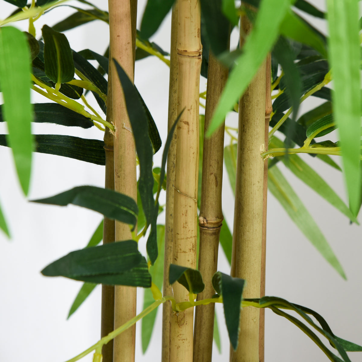 Bambu Artificial 150cm com Vaso Decorativo Planta Sintética Realística Ø18x150 cm Verde — foto 7