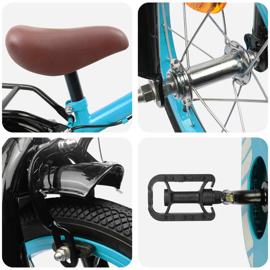 Bicicleta Infantil 12 Polegadas para 2-4 anos Azul-Claro — foto 4
