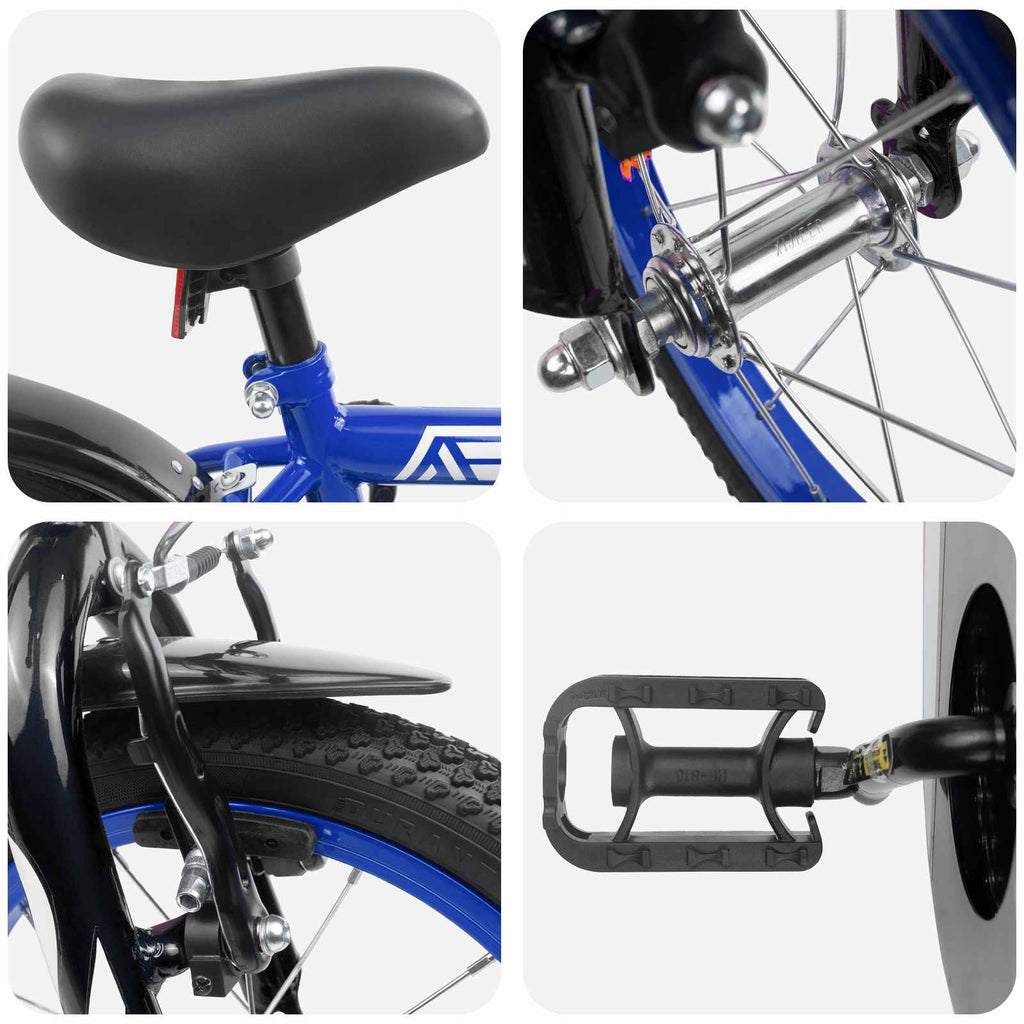 Bicicleta Infantil 12 Polegadas para 2-4 anos Azul Escuro — foto 4