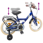 Bicicleta Infantil 12 Polegadas para 2-4 anos Azul Escuro — foto 7