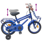 Bicicleta Infantil 12 Polegadas para 2-4 anos Azul Escuro — foto 7