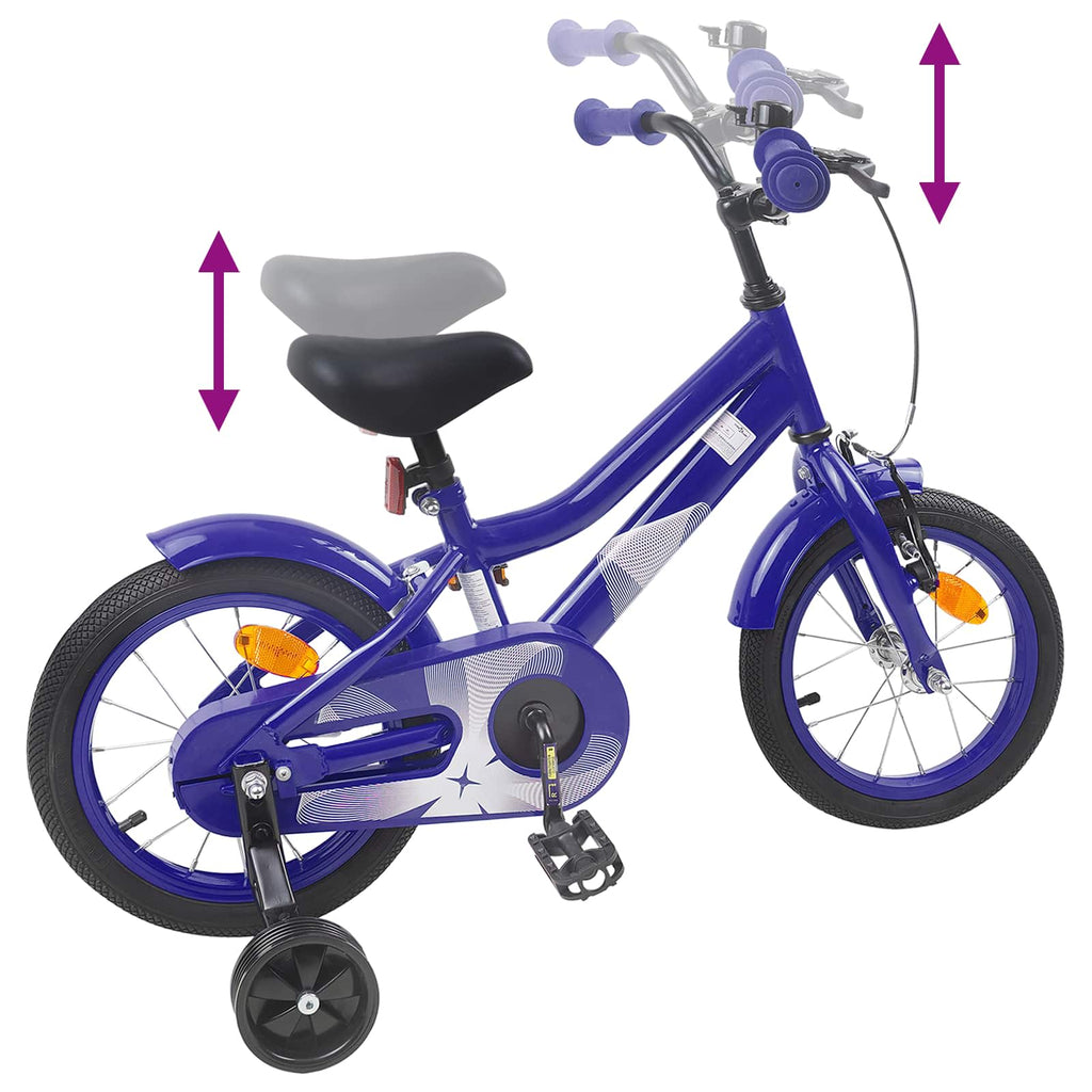 Bicicleta Infantil 12 Polegadas para 2-4 anos Azul Escuro — foto 7