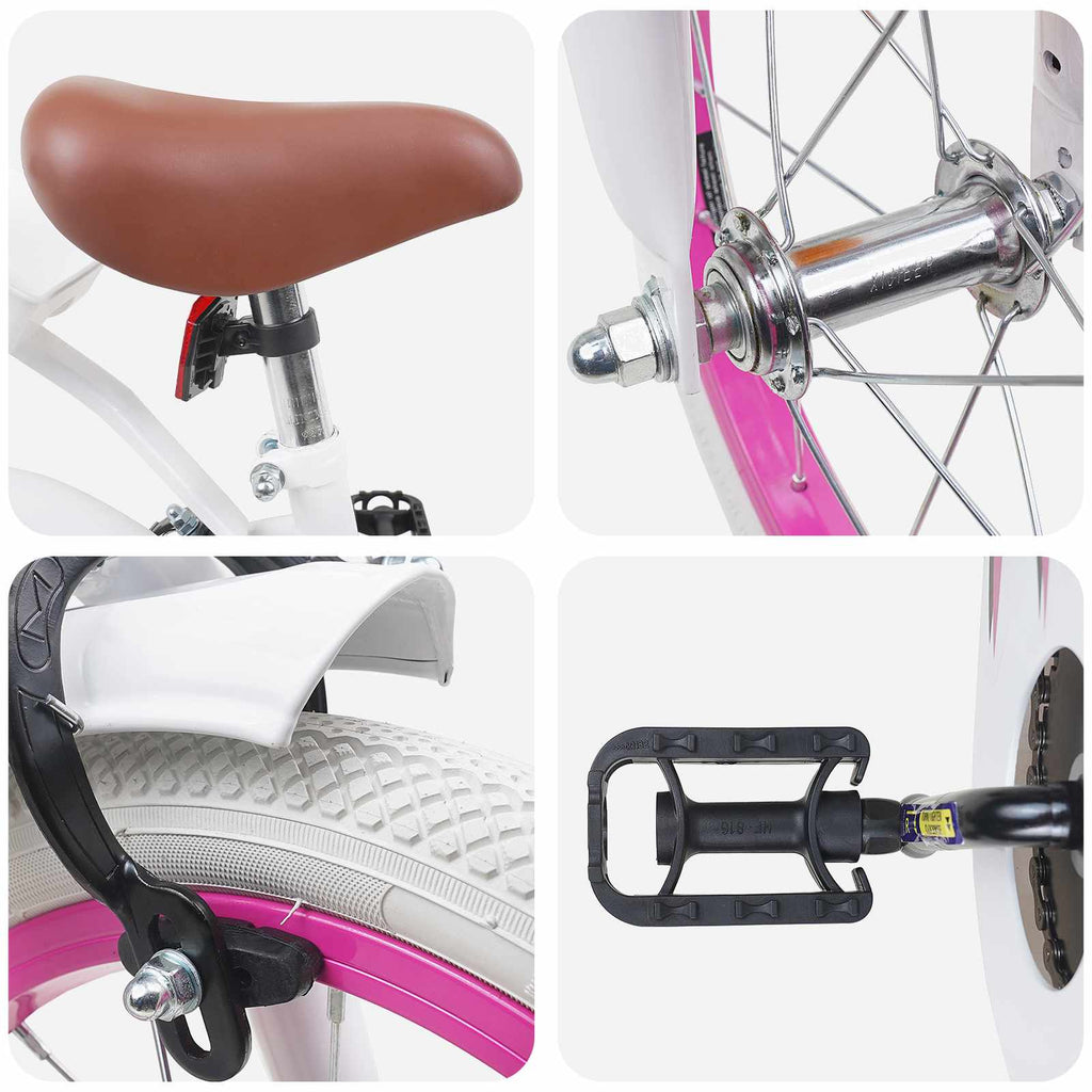 Bicicleta Infantil 12 Polegadas para 2-4 anos Branco — foto 4