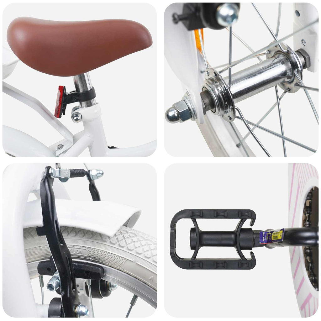 Bicicleta Infantil 12 Polegadas para 2-4 anos Branco — foto 4