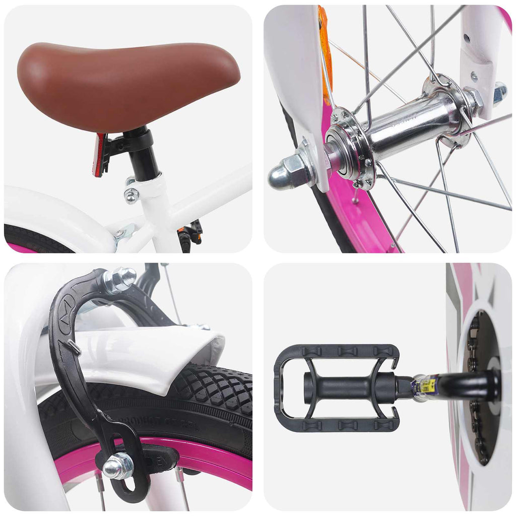 Bicicleta Infantil 12 Polegadas para 2-4 anos Branco — foto 4