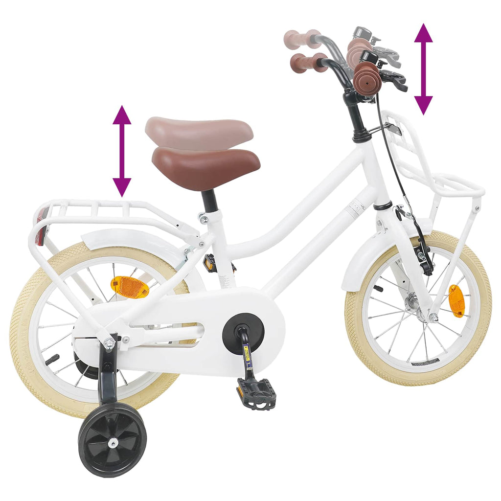 Bicicleta Infantil 12 Polegadas para 2-4 anos Branco — foto 7