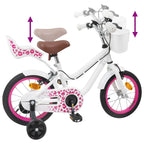 Bicicleta Infantil 12 Polegadas para 2-4 anos Branco — foto 7