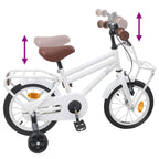 Bicicleta Infantil 12 Polegadas para 2-4 anos Branco — foto 7