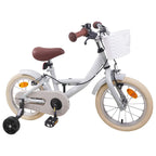 Bicicleta Infantil 12 Polegadas para 2-4 anos Cinzento-claro — foto 2