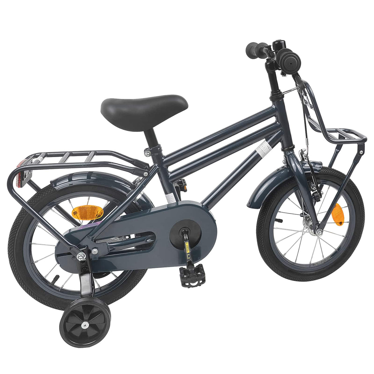 Bicicleta Infantil 12 Polegadas para 2-4 anos Cinzento-Escuro — foto 3
