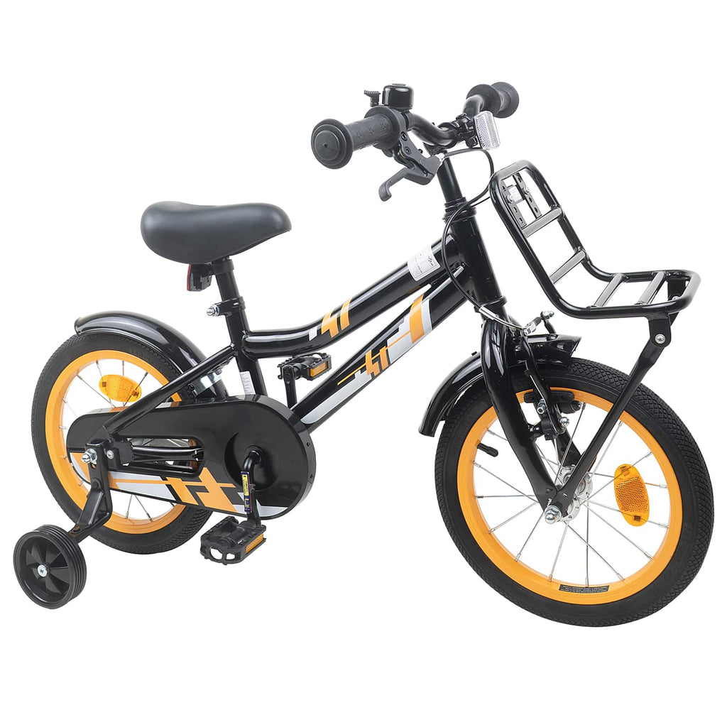 Bicicleta Infantil 12 Polegadas para 2-4 anos Laranja e Preto — foto 2