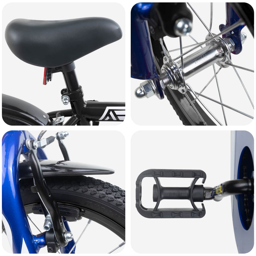 Bicicleta Infantil 12 Polegadas para 2-4 anos Preto — foto 4