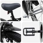 Bicicleta Infantil 12 Polegadas para 2-4 anos Preto — foto 4