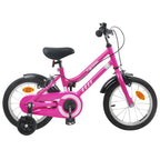 Bicicleta Infantil 12 Polegadas para 2-4 anos Preto Rosa — foto 1