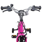 Bicicleta Infantil 12 Polegadas para 2-4 anos Preto Rosa — foto 5