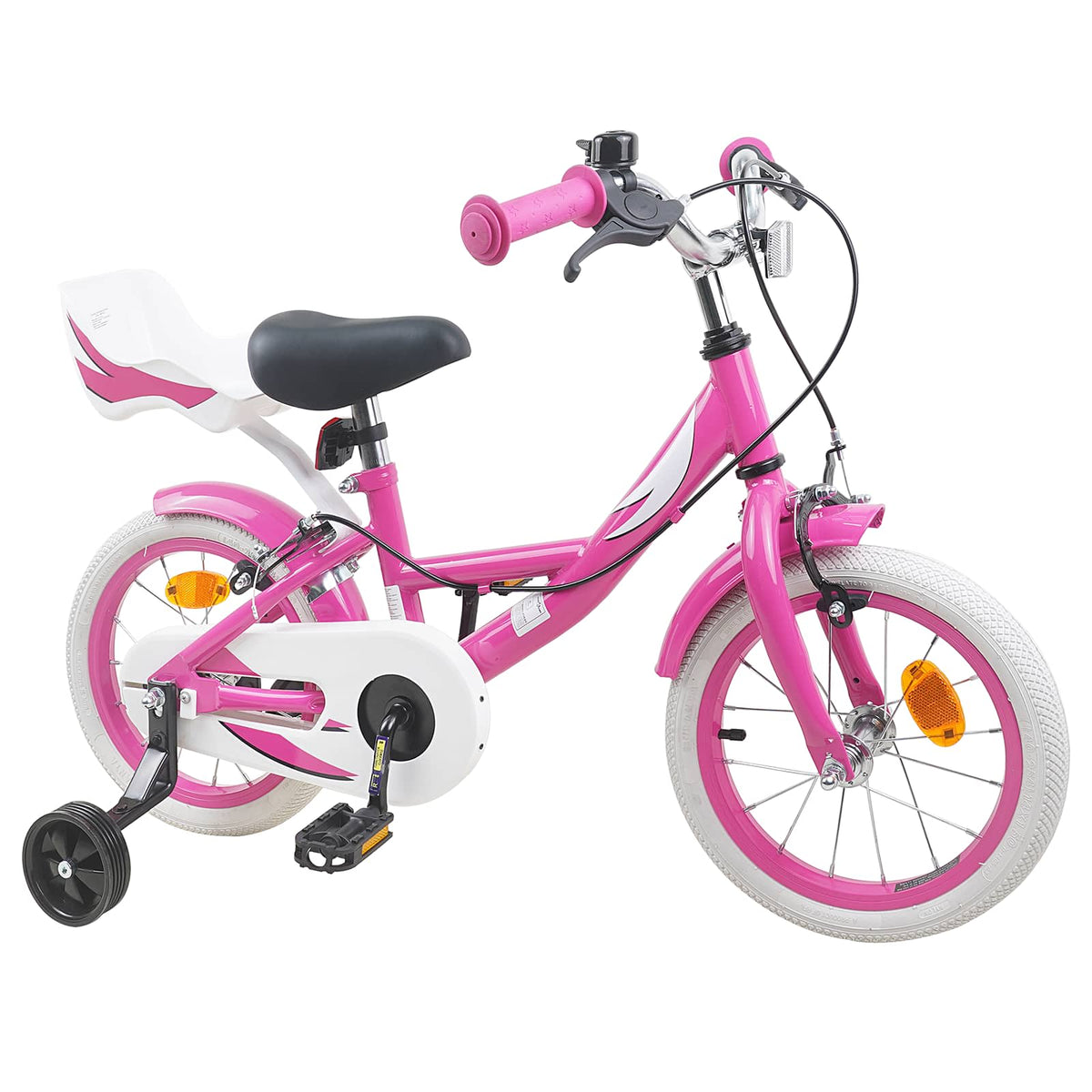 Bicicleta Infantil 12 Polegadas para 2-4 anos Rosa — foto 2