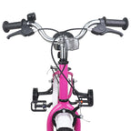Bicicleta Infantil 12 Polegadas para 2-4 anos Rosa Branco — foto 5