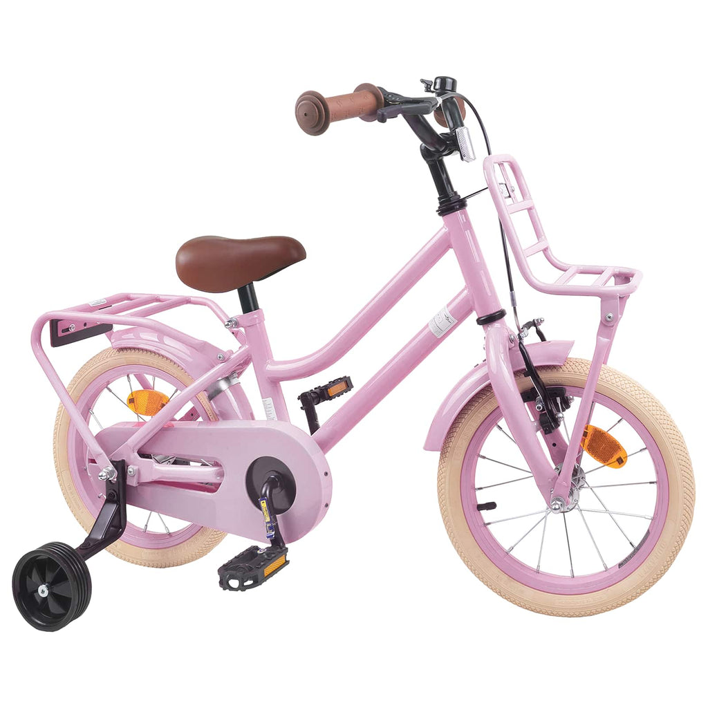 Bicicleta Infantil 12 Polegadas para 2-4 anos Rosa Claro — foto 2