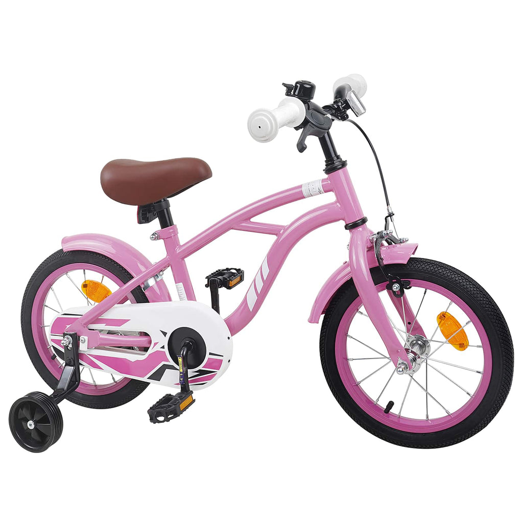 Bicicleta Infantil 12 Polegadas para 2-4 anos Rosa Claro — foto 2