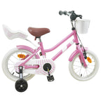 Bicicleta Infantil 12 Polegadas para 2-4 anos Rosa Claro — foto 3