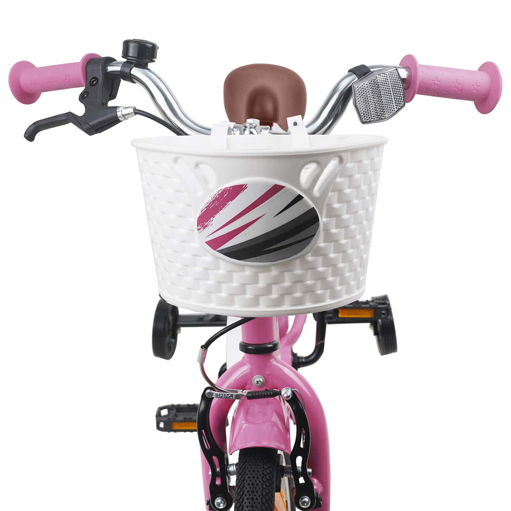 Bicicleta Infantil 12 Polegadas para 2-4 anos Rosa Claro — foto 5