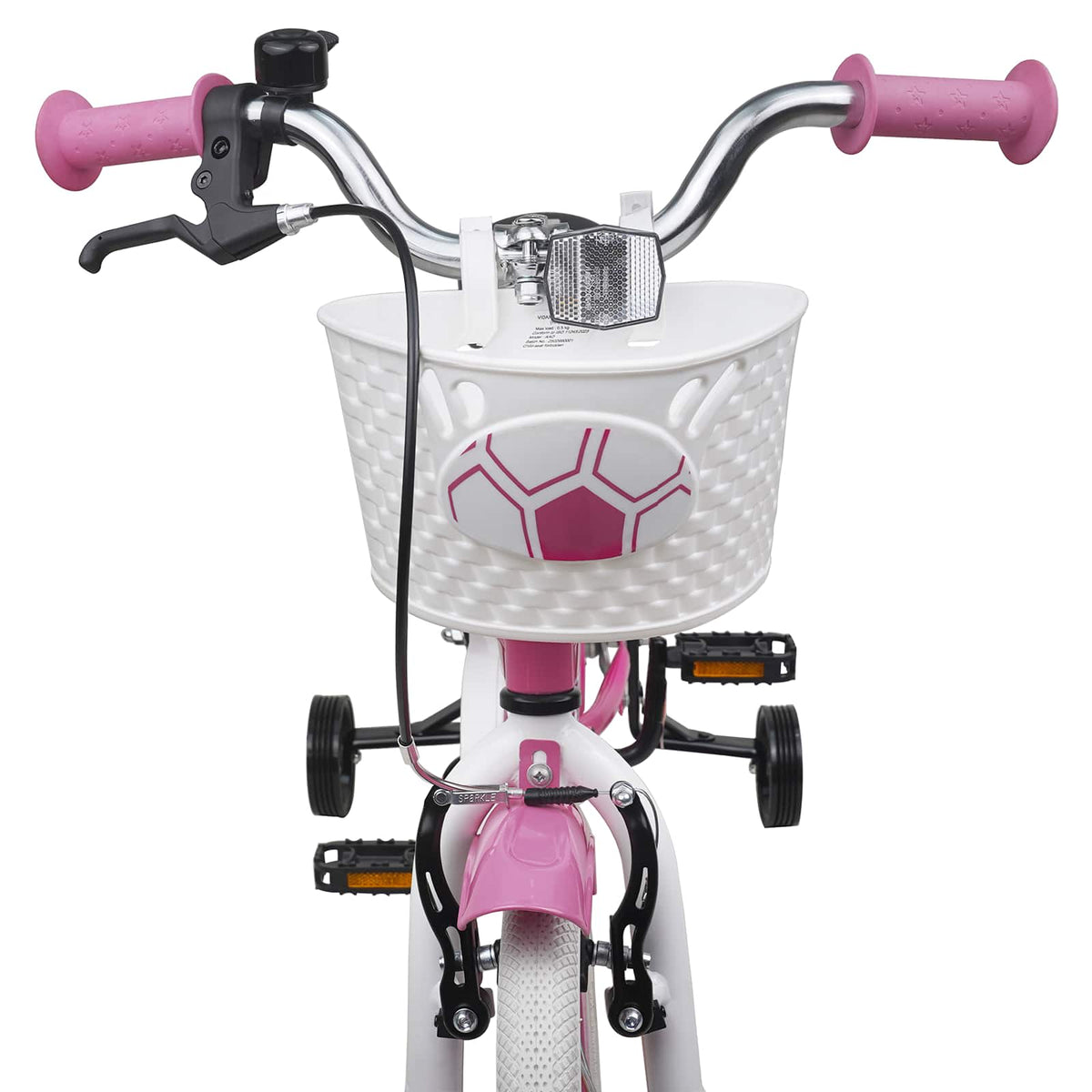Bicicleta Infantil 12 Polegadas para 2-4 anos Rosa Claro — foto 5
