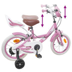 Bicicleta Infantil 12 Polegadas para 2-4 anos Rosa Claro — foto 7
