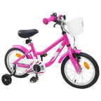 Bicicleta Infantil 12 Polegadas para 2-4 anos Rosa Escuro — foto 2