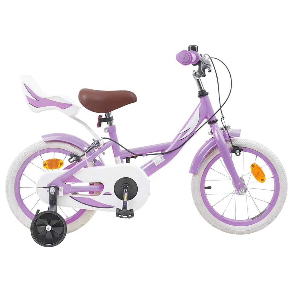 Bicicleta Infantil 12 Polegadas para 2-4 anos Roxo — foto 1