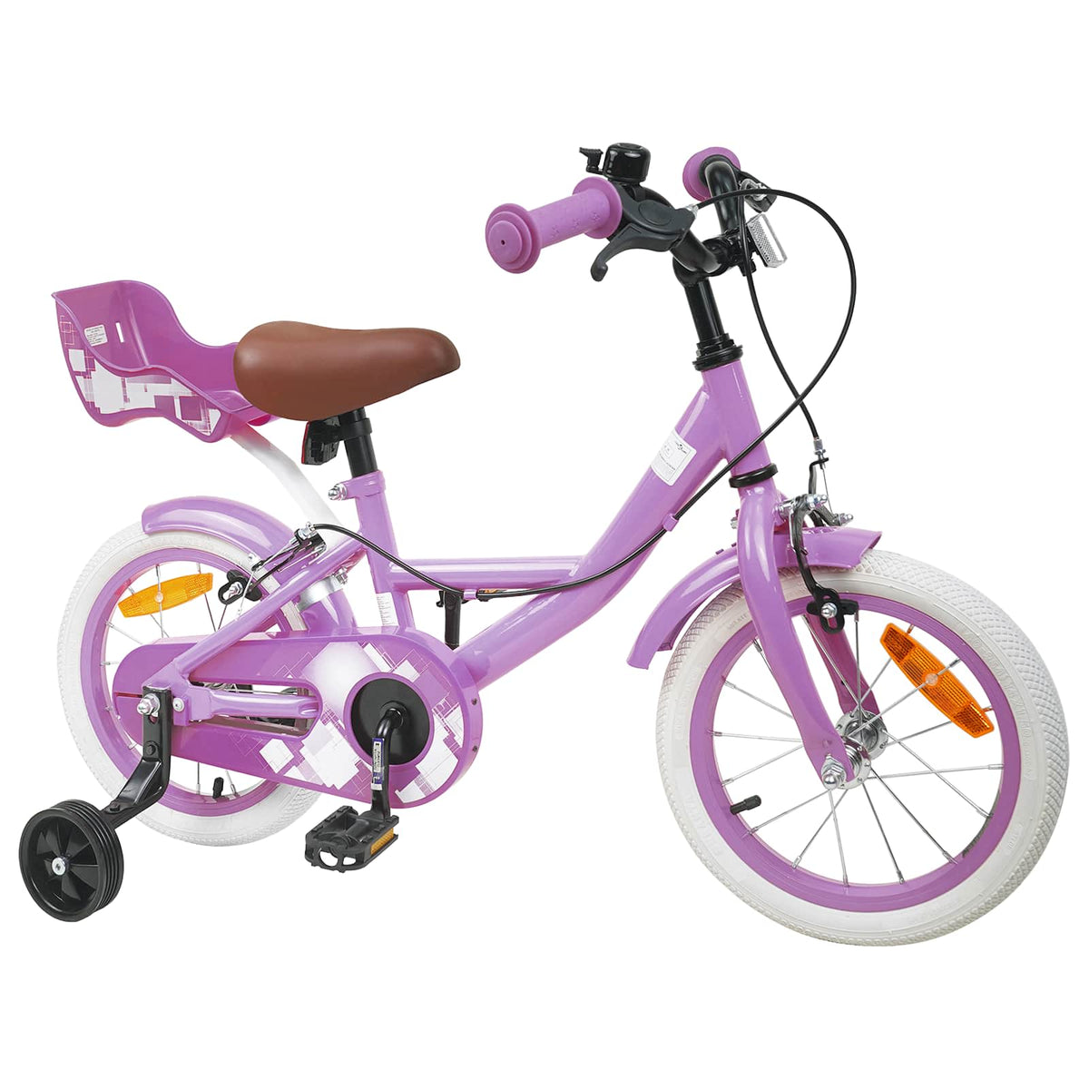 Bicicleta Infantil 12 Polegadas para 2-4 anos Roxo — foto 2