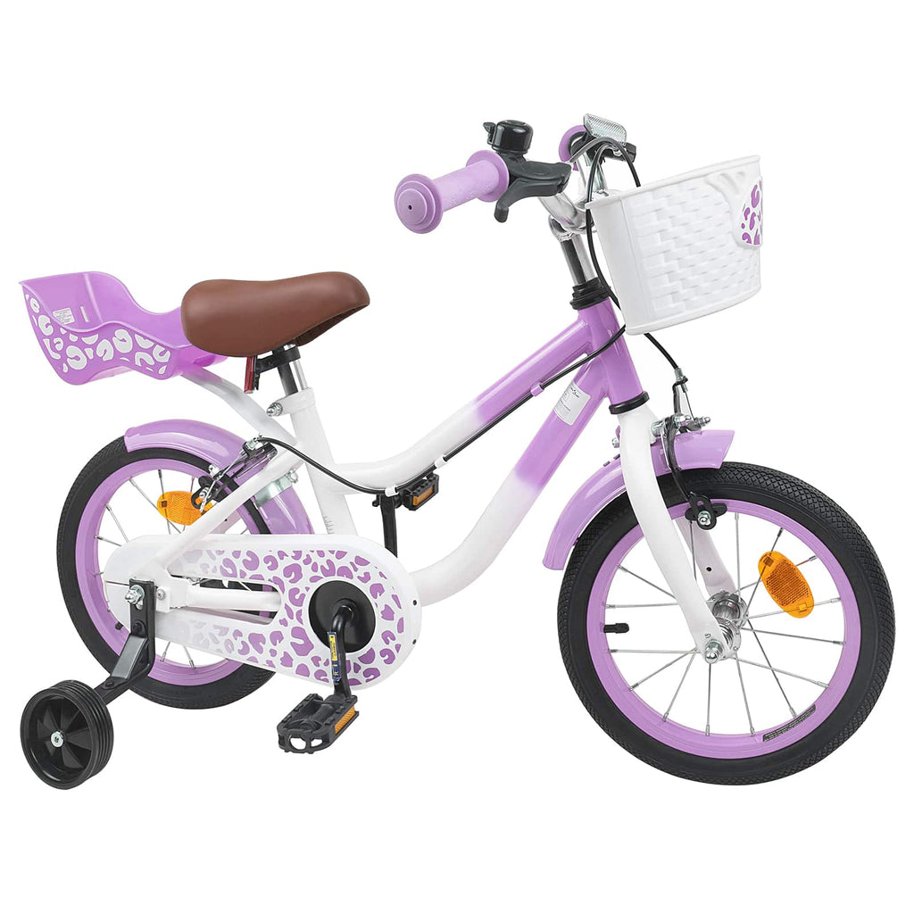Bicicleta Infantil 12 Polegadas para 2-4 anos Roxo — foto 2