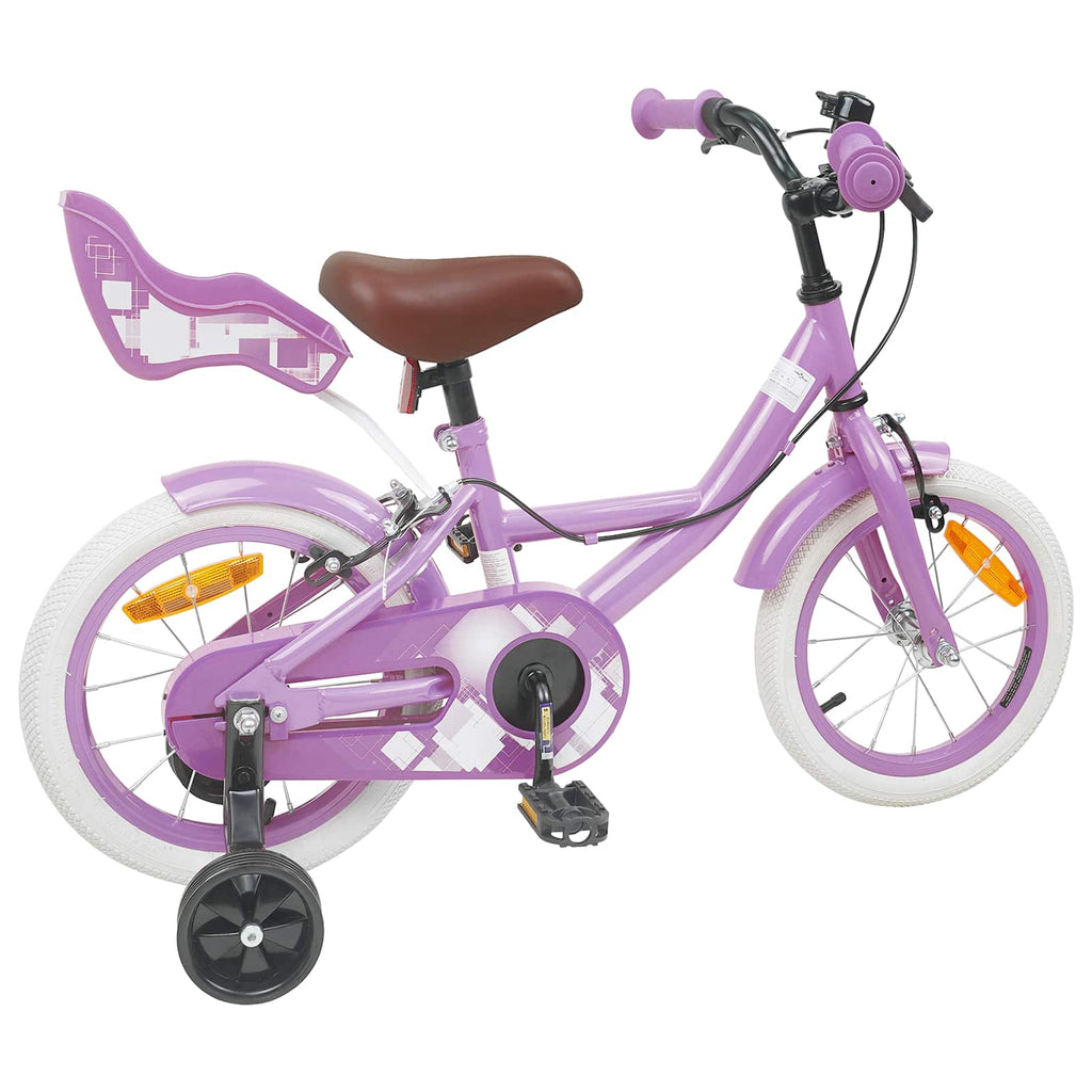 Bicicleta Infantil 12 Polegadas para 2-4 anos Roxo — foto 3