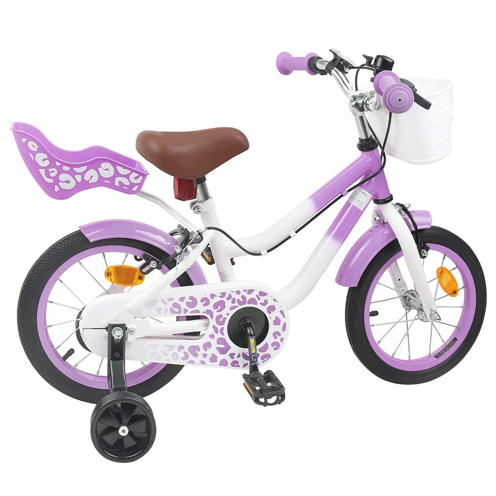 Bicicleta Infantil 12 Polegadas para 2-4 anos Roxo — foto 3
