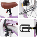 Bicicleta Infantil 12 Polegadas para 2-4 anos Roxo — foto 4