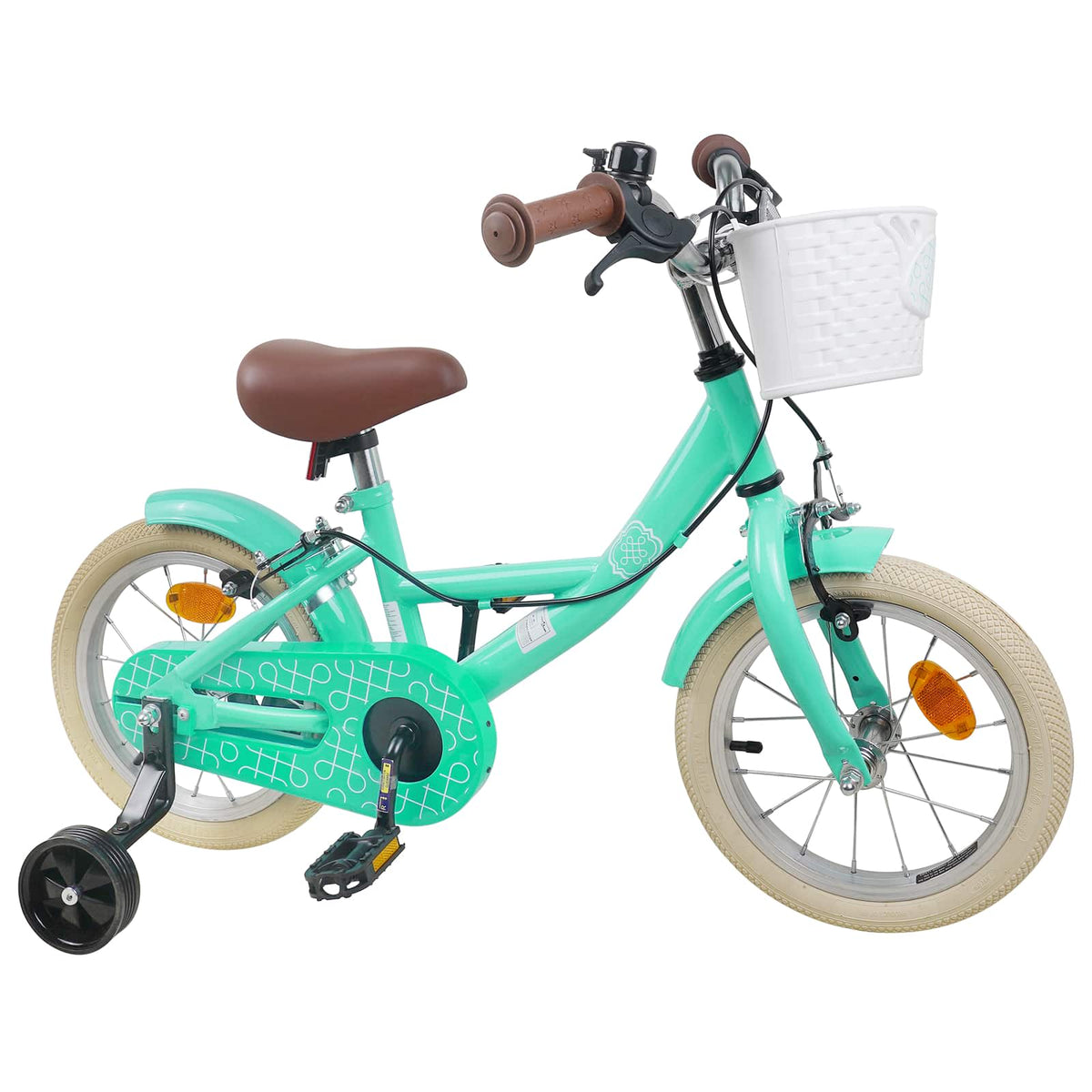 Bicicleta Infantil 12 Polegadas para 2-4 anos Verde do Mar — foto 2