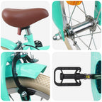 Bicicleta Infantil 12 Polegadas para 2-4 anos Verde do Mar — foto 4