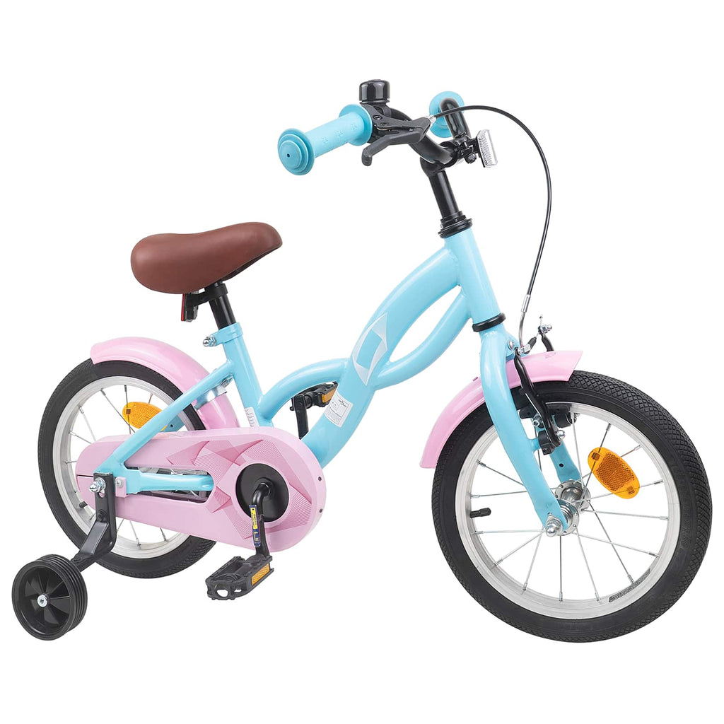 Bicicleta Infantil 14 Polegadas para 3-5 anos Azul-Claro — foto 2