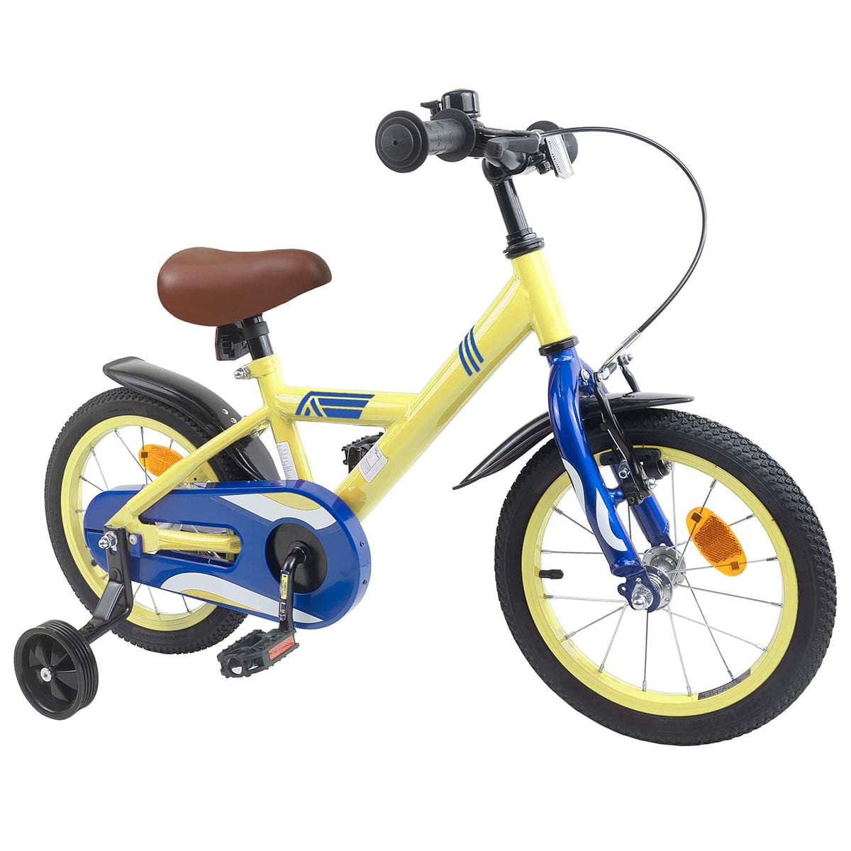 Bicicleta Infantil 14 Polegadas para 3 a 5 anos Amarelo — foto 2