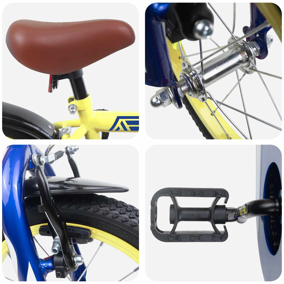 Bicicleta Infantil 14 Polegadas para 3 a 5 anos Amarelo — foto 4
