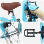 Bicicleta Infantil 14 Polegadas para 3 a 5 anos Azul-Claro — foto 4