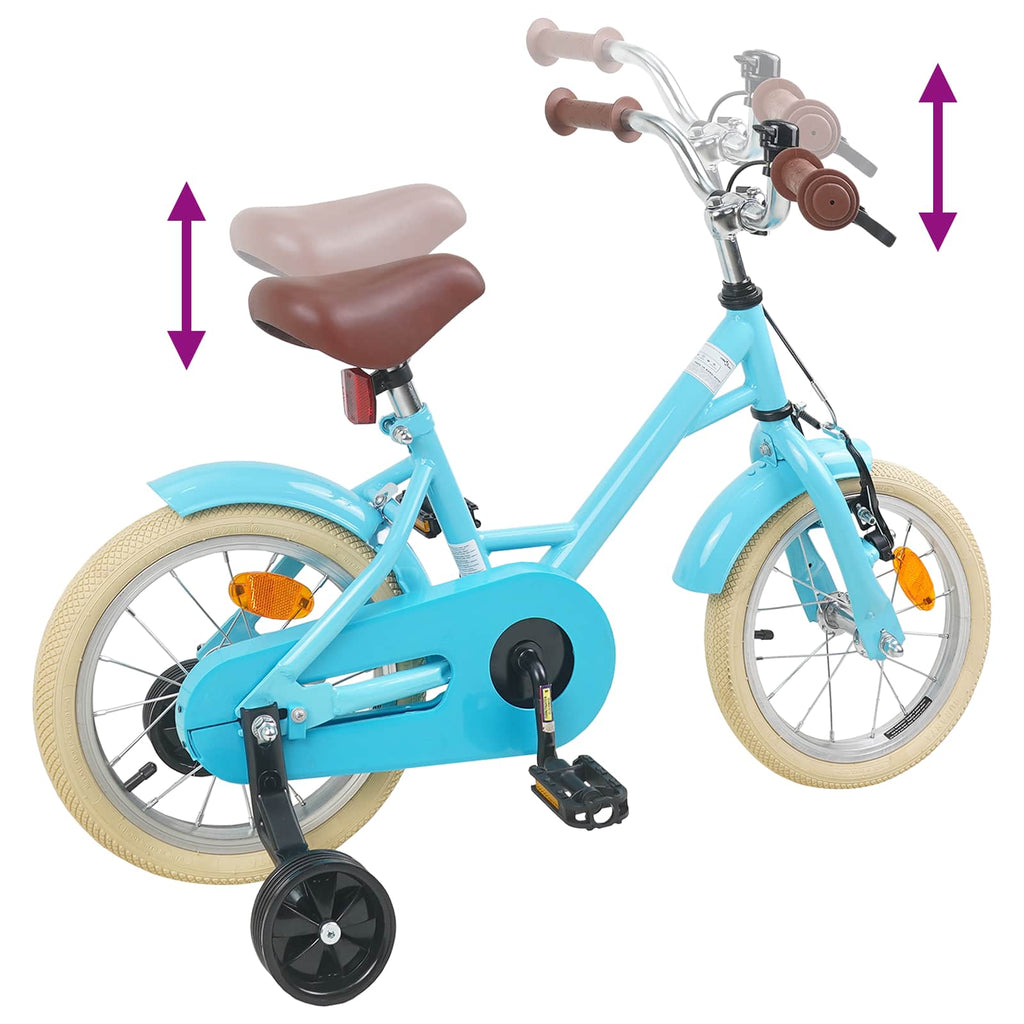 Bicicleta Infantil 14 Polegadas para 3 a 5 anos Azul-Claro — foto 7