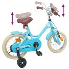 Bicicleta Infantil 14 Polegadas para 3 a 5 anos Azul-Claro — foto 7