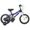 Bicicleta infantil 14 Polegadas para 3 a 5 anos Azul e Branco — foto 1
