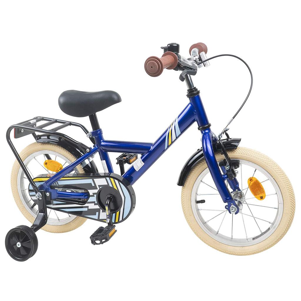 Bicicleta Infantil 14 Polegadas para 3 a 5 anos Azul Escuro — foto 2