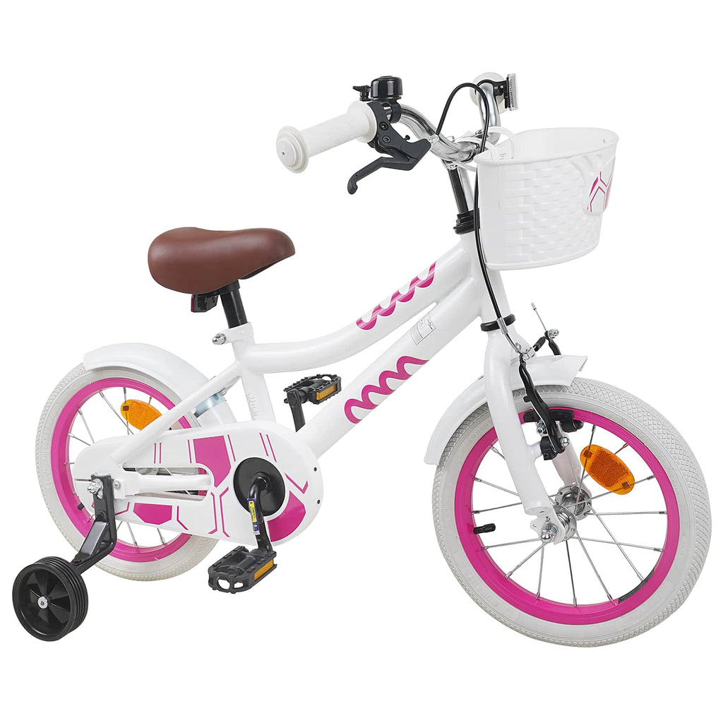 Bicicleta Infantil 14 Polegadas para 3 a 5 anos Branco — foto 2