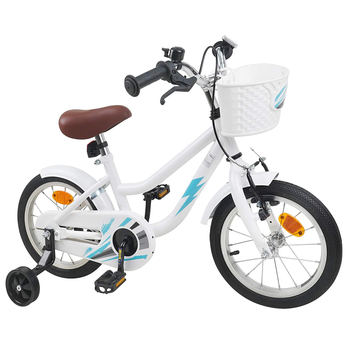 Bicicleta Infantil 14 Polegadas para 3 a 5 anos Branco — foto 2