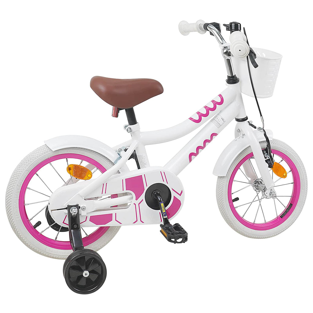 Bicicleta Infantil 14 Polegadas para 3 a 5 anos Branco — foto 3