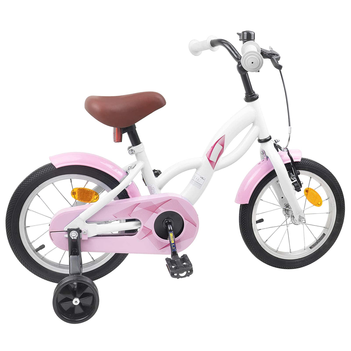 Bicicleta Infantil 14 Polegadas para 3 a 5 anos Branco — foto 3