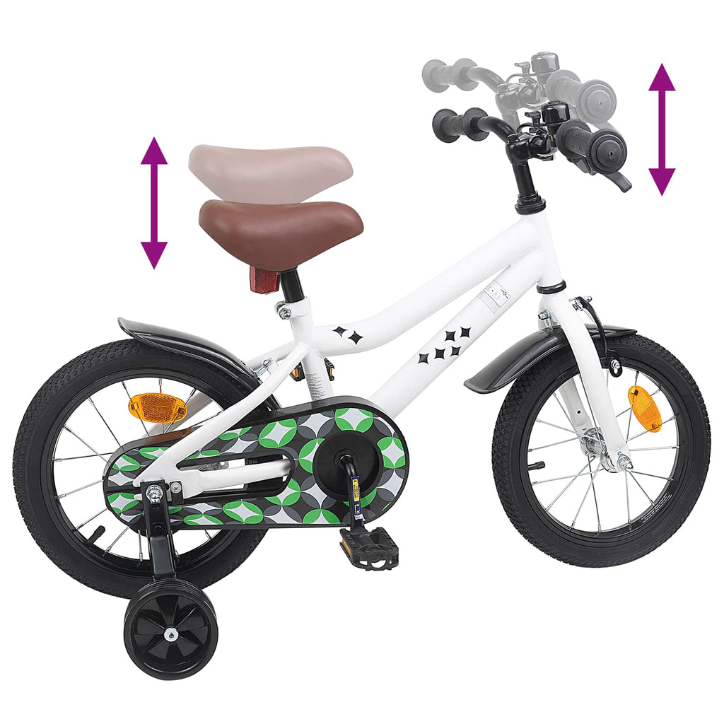 Bicicleta Infantil 14 Polegadas para 3 a 5 anos Branco — foto 7